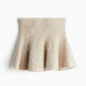 FLARED MOHAIR-BLEND SKIRT